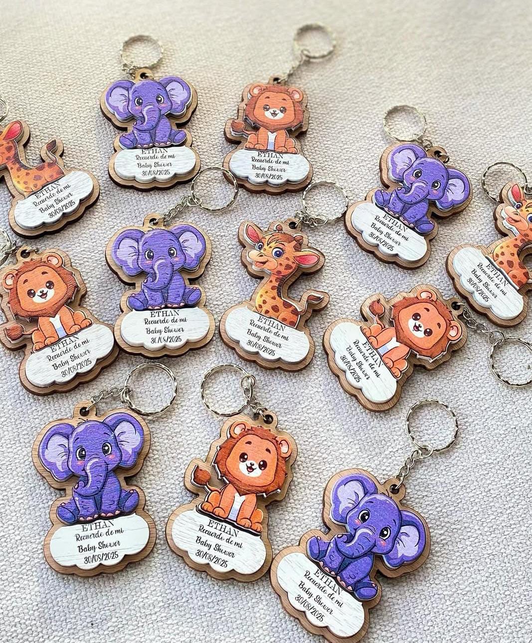 Llavero en madera con diseño personalizado