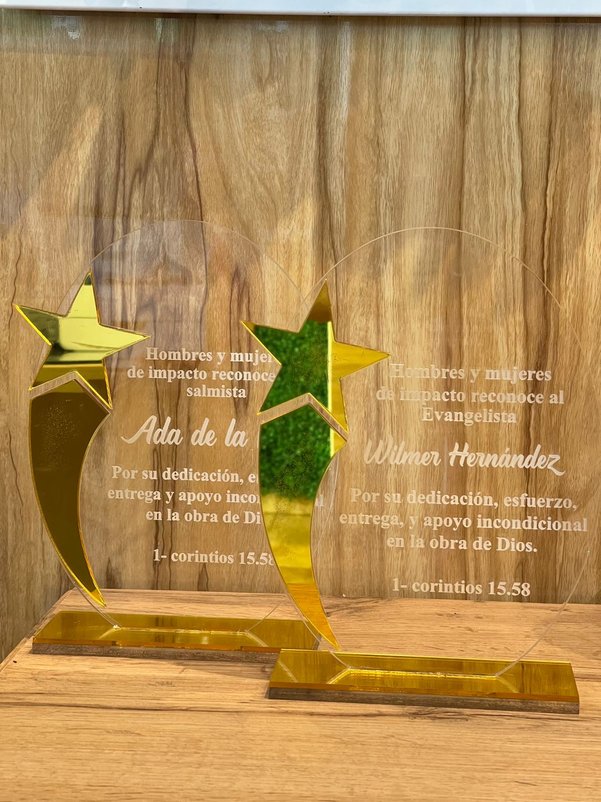 Reconocimiento estrella personalizado