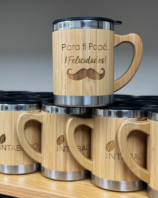 Taza termica de madera