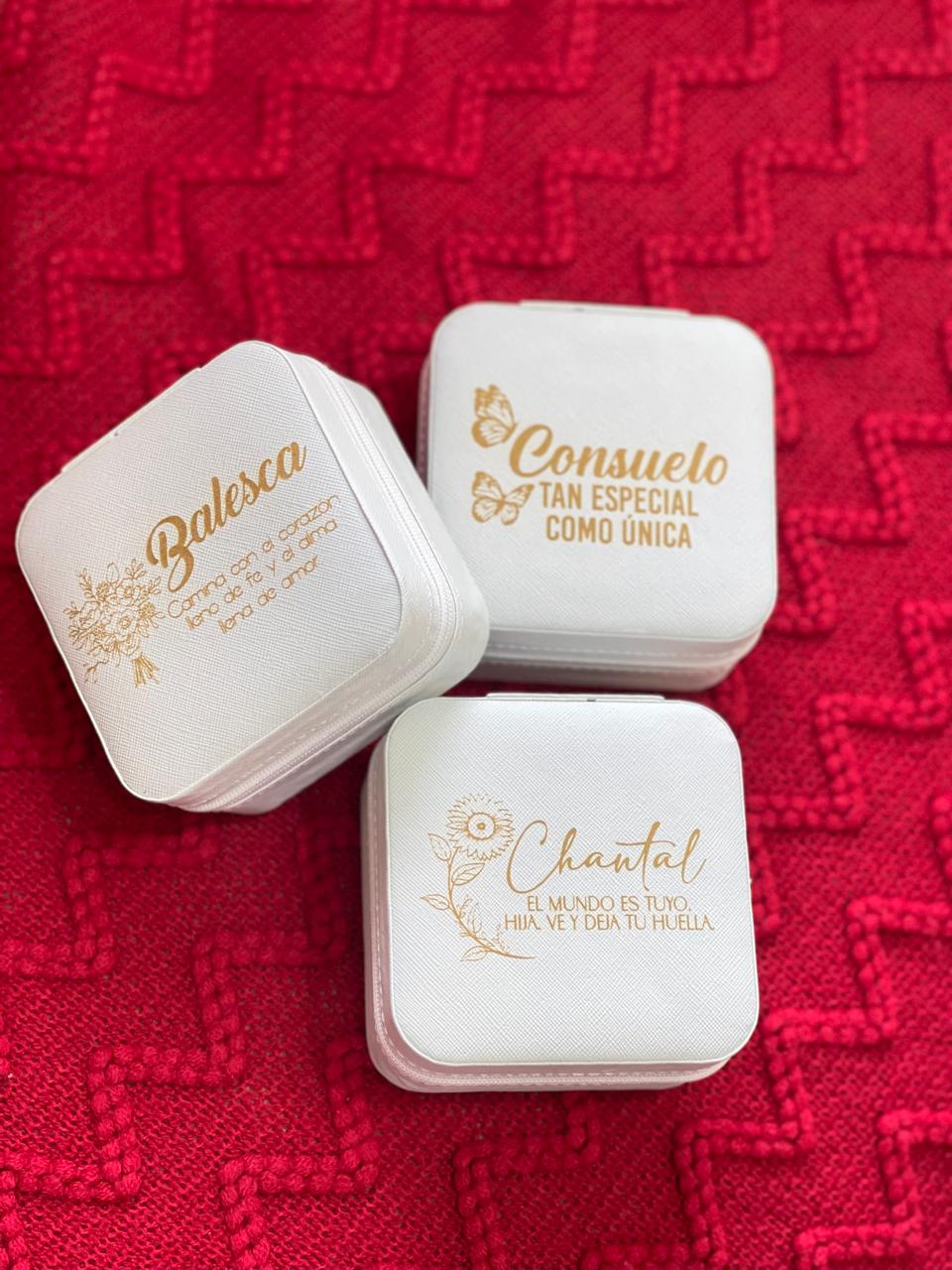 Mini joyeros personalizados grabado