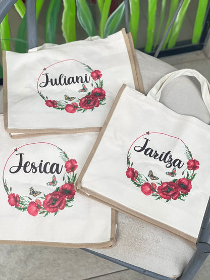 Bolsos de tela personalizado en sublimación