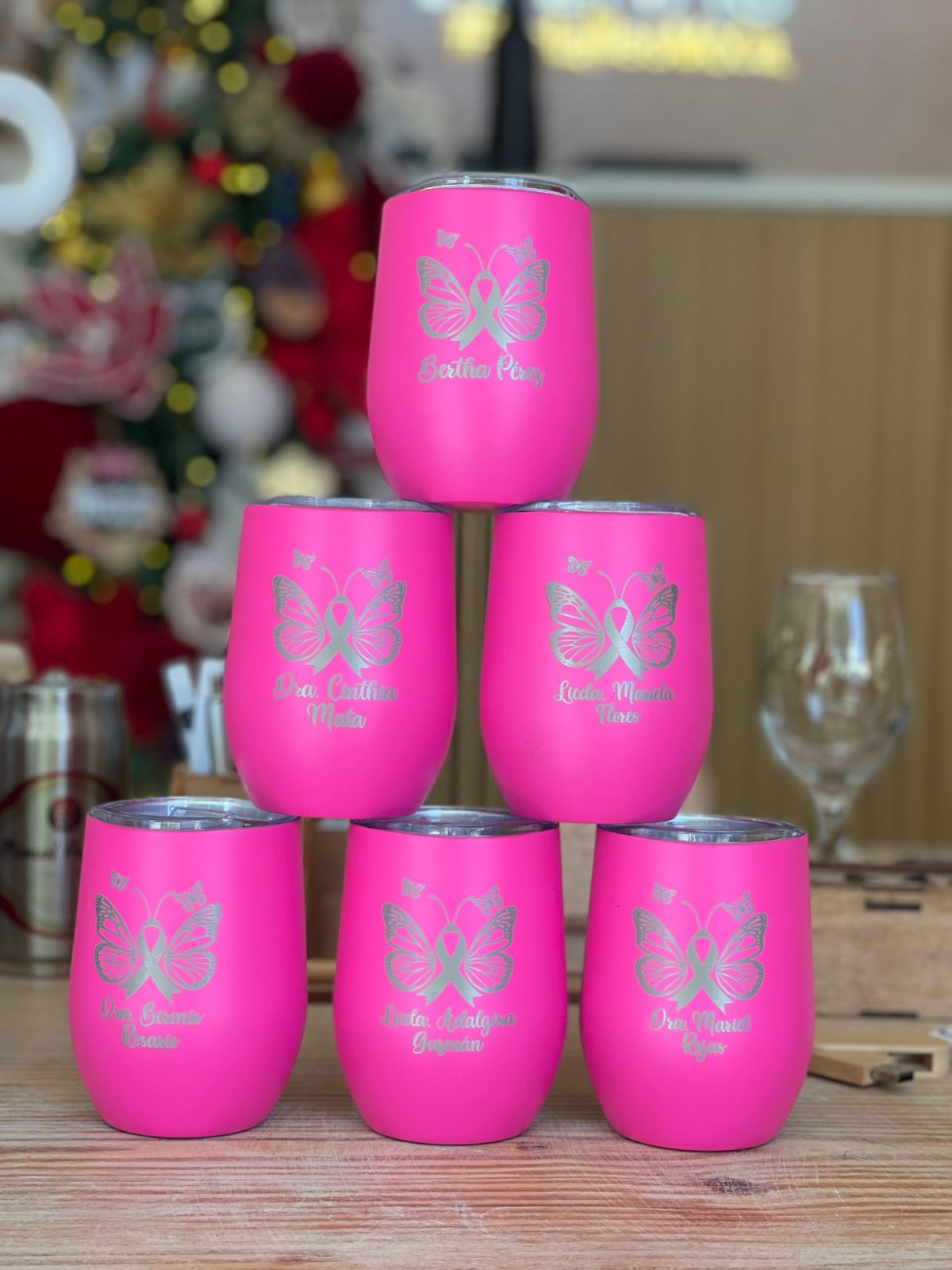 Wine tumbler de colores personalizados