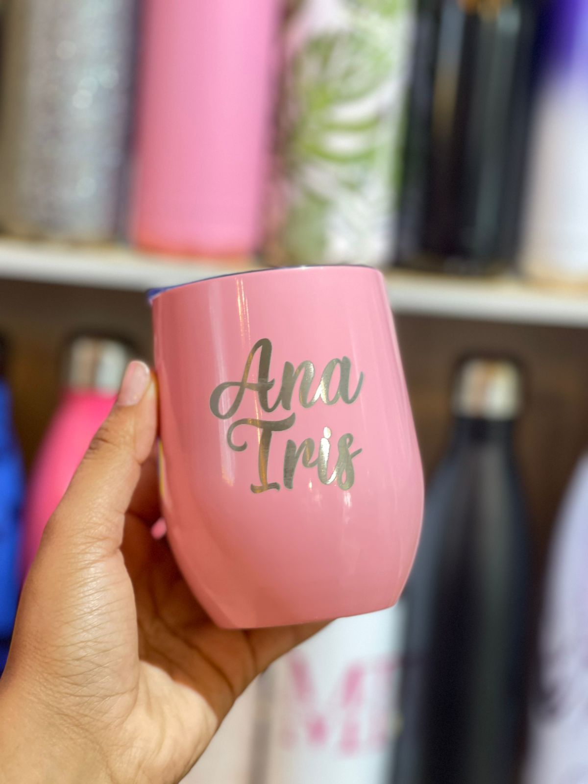 Wine tumbler de colores personalizados
