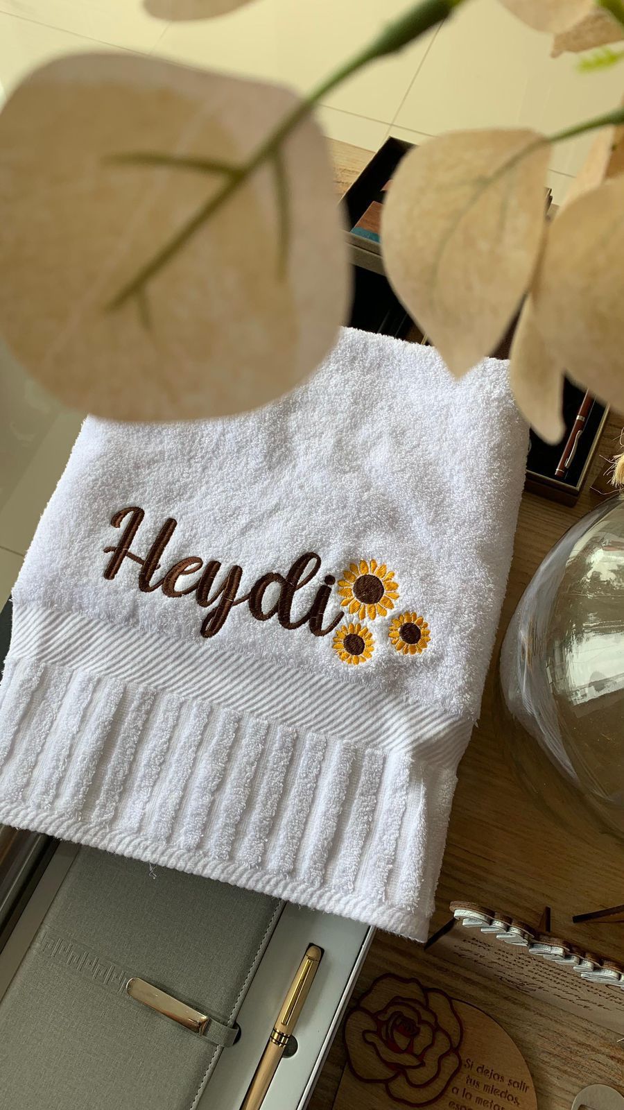 Toallas de cuerpo bordada personalizada