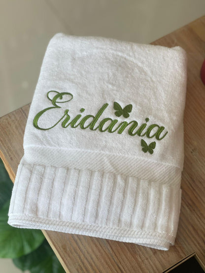 Toallas de cuerpo bordada personalizada