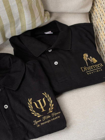 Poloche de cuello bordado