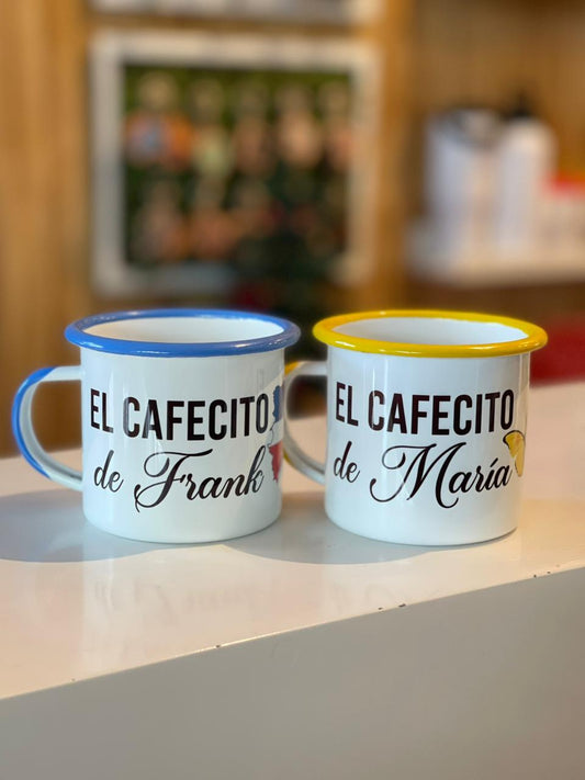 Jarrito de colores esmaltados personalizado