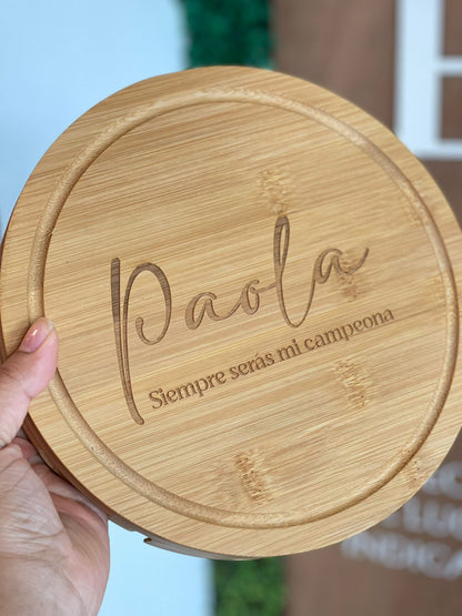 Tabla de quesos personalizado de 4 piezas.