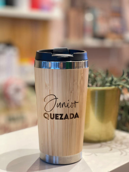 Vaso ovalado de madera