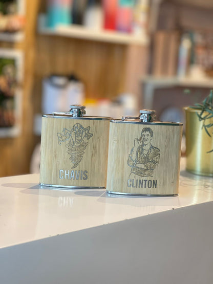 Petaca en madera personalizada