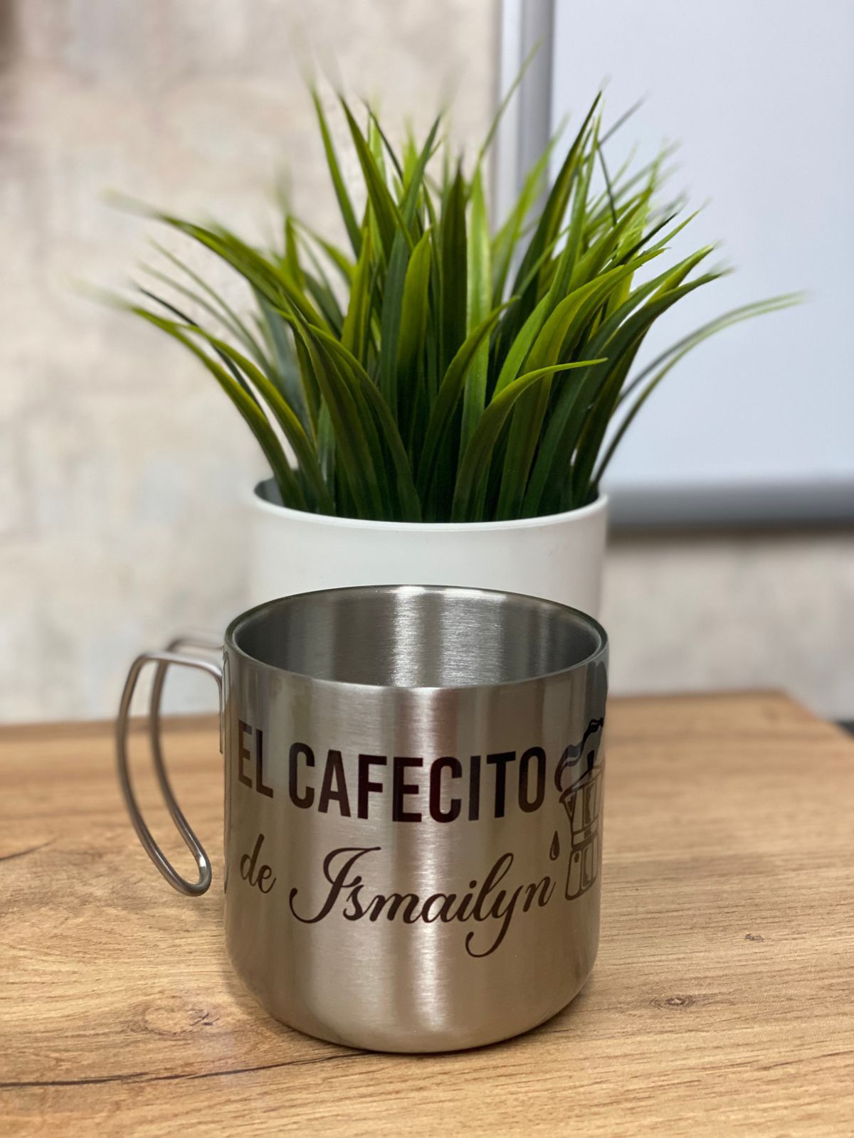 Jarrito de cafe tipo campo personalizado