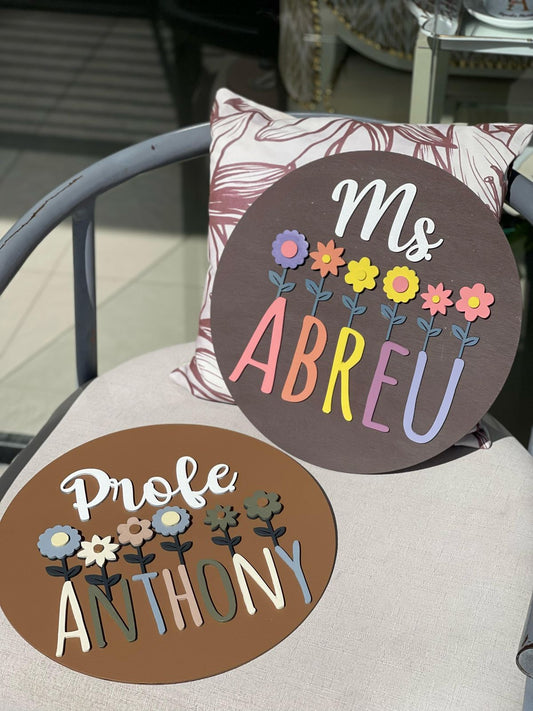 Adorno para maestra personalizada