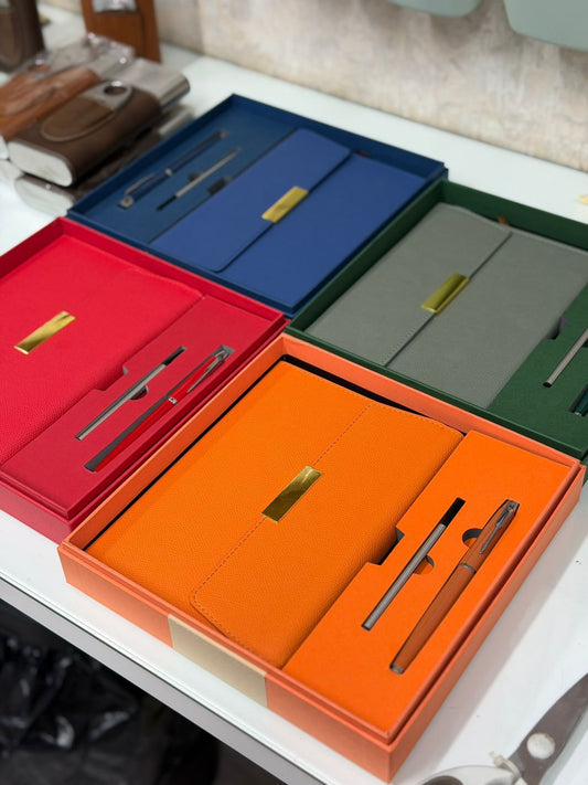 Set ejecutivo personalizado de libreta y lapicero